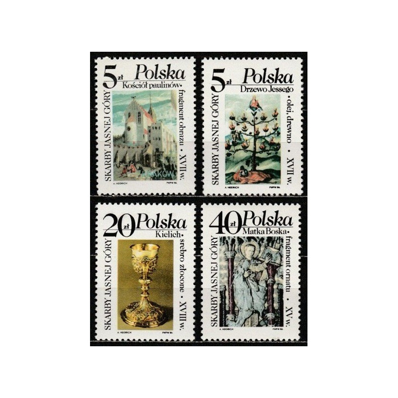 Poland stamps (1986) for sale. Artworks