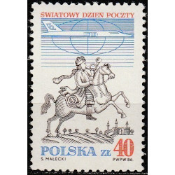 Lenkijos pašto ženklai (1986). Pasaulinė pašto diena