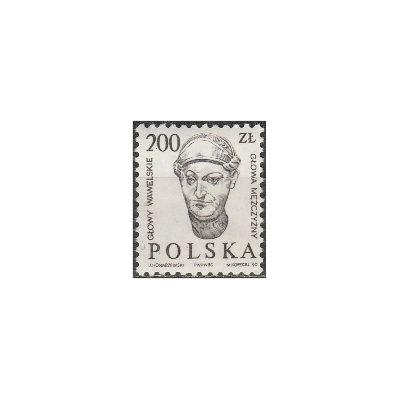 Lenkijos pašto ženklai (1986). Krokuvos pilies architektūra