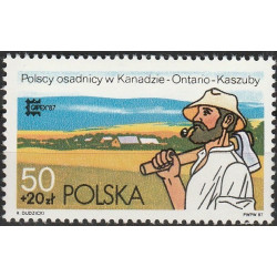 Lenkijos pašto ženklai (1987). Kanados emigrantai