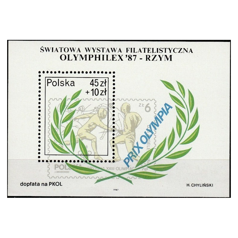 Lenkijos pašto ženklai (1987). Fechtavimas