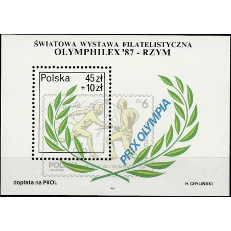 Lenkijos pašto ženklai (1987). Fechtavimas