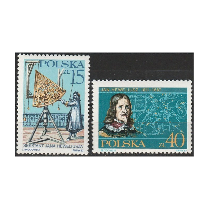 Lenkijos pašto ženklai (1987). Astronomas