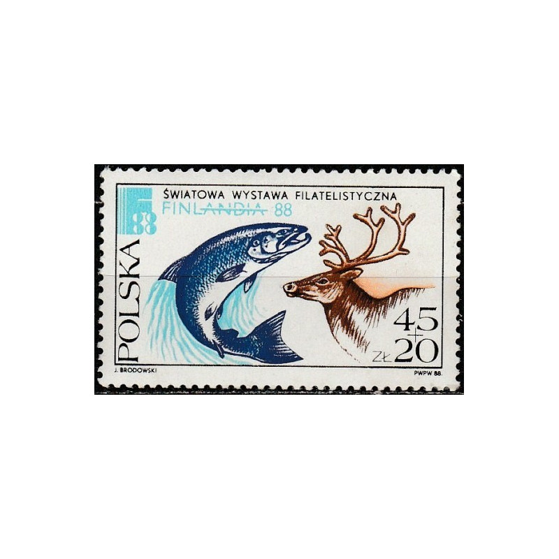 Lenkijos pašto ženklai (1988). Filatelijos paroda FINLANDIA