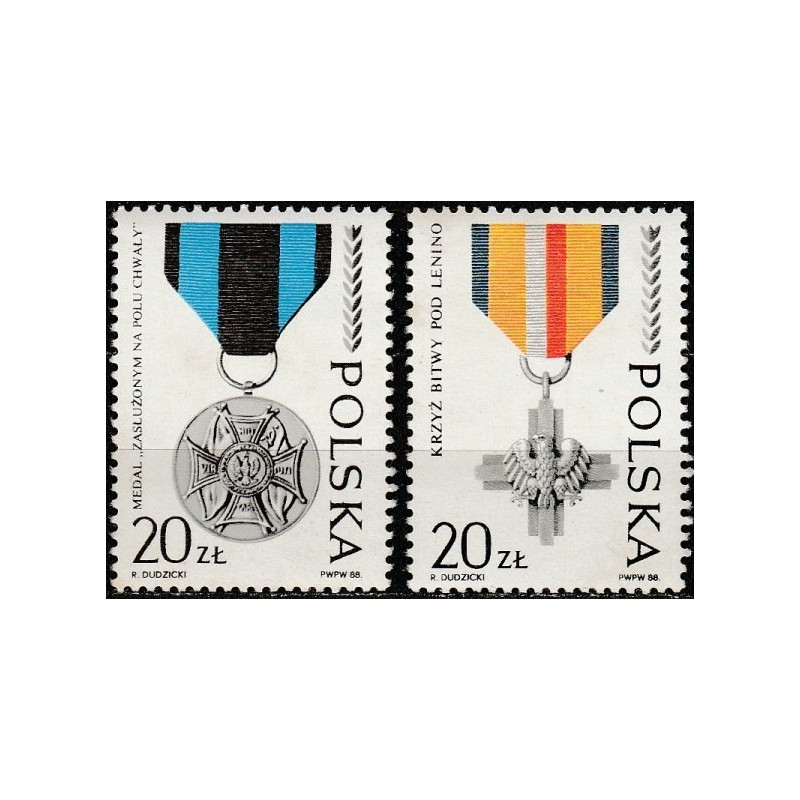 Lenkijos pašto ženklai (1988). Nacionaliniai apdovanojimai
