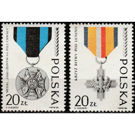 Lenkijos pašto ženklai (1988). Nacionaliniai apdovanojimai