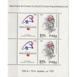 Lenkijos pašto ženklai (1989). Filatelijos paroda PHILEXFRANCE