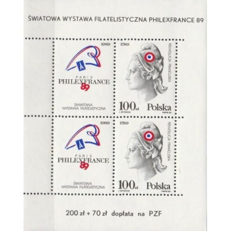 Lenkijos pašto ženklai (1989). Filatelijos paroda PHILEXFRANCE
