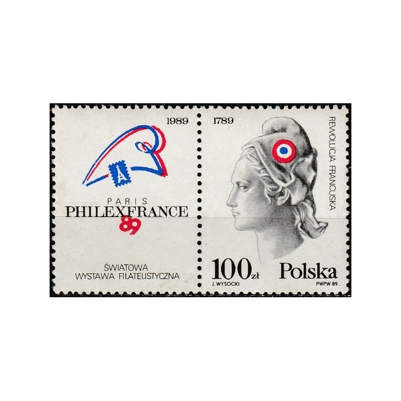 Poland stamps (1989) for sale. Philatelic exhibition PHILEXFRANCE