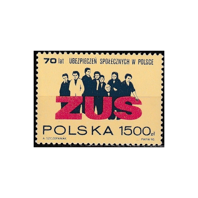 Lenkijos pašto ženklai (1990). Socialinė rūpyba