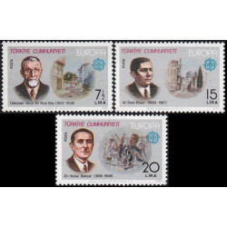 Turkijos pašto ženklai (1980). Žymūs žmonės