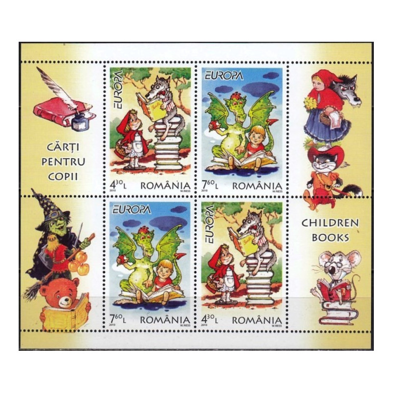 Rumunijos pašto ženklai (2010). Vaikų literatūra