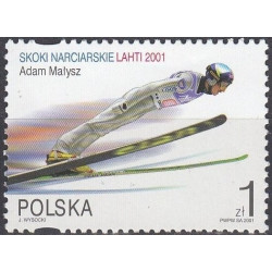 Lenkijos pašto ženklai (2001). Adam Malysz (pasaulio čempionas)