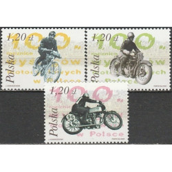 Lenkijos pašto ženklai (2003). Senoviniai motociklai