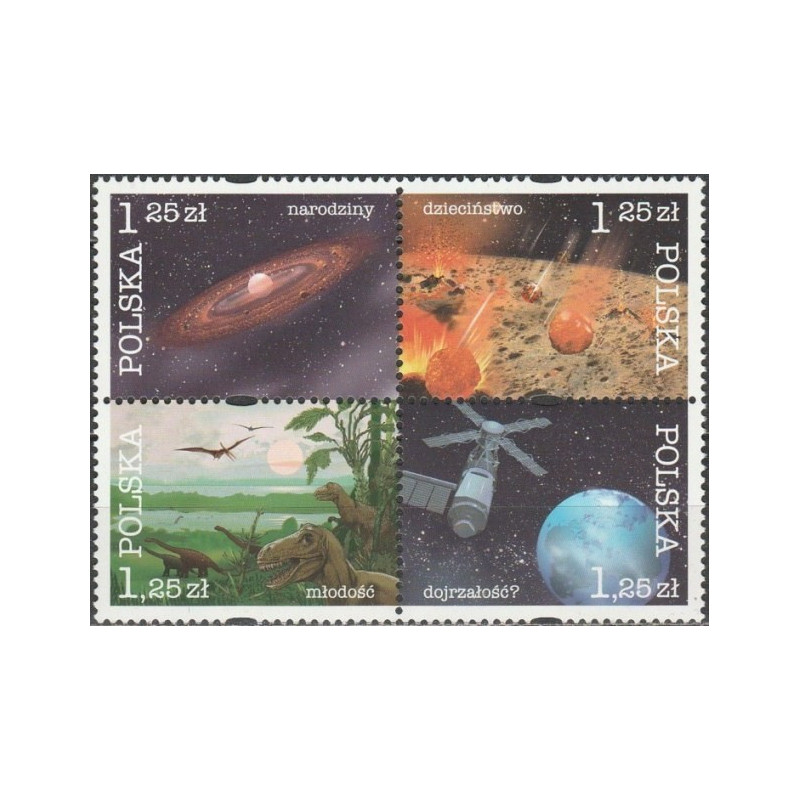 Poland stamps (2004) for sale. Cosmic history of the Earth
