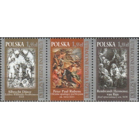Poland stamps (2009) for sale. Paintings (Durer, Rubens, Rembrandt)