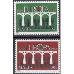 Maltos pašto ženklai (1984). CEPT - 25-eri metai, Stilizuotas tiltas