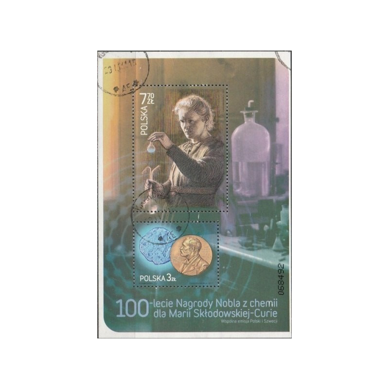 Poland 2011. 100th anniversary of the Nobel Prize for Maria Sklodowska - Curie