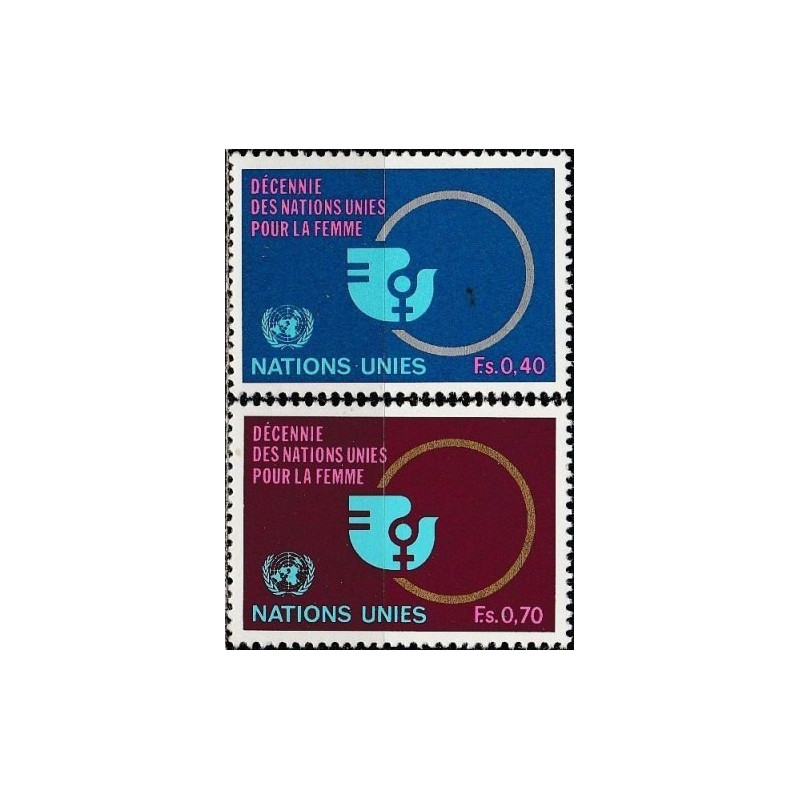 UN Office at Geneva stamps (1980) for sale. Woman decade