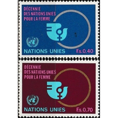 UN Office at Geneva stamps (1980) for sale. Woman decade
