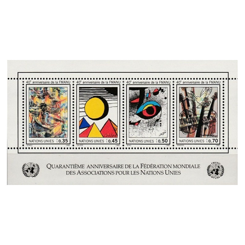 JT biuro Ženevoje pašto ženklai (1986). Paveikslai