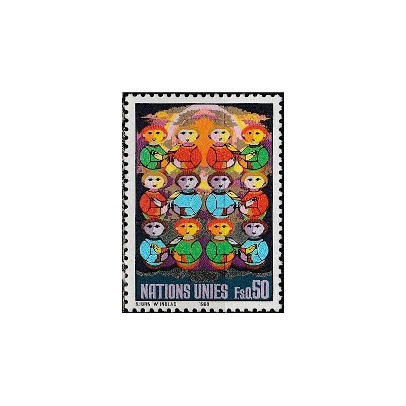 UN Office at Geneva stamps (1988) for sale. People and nations