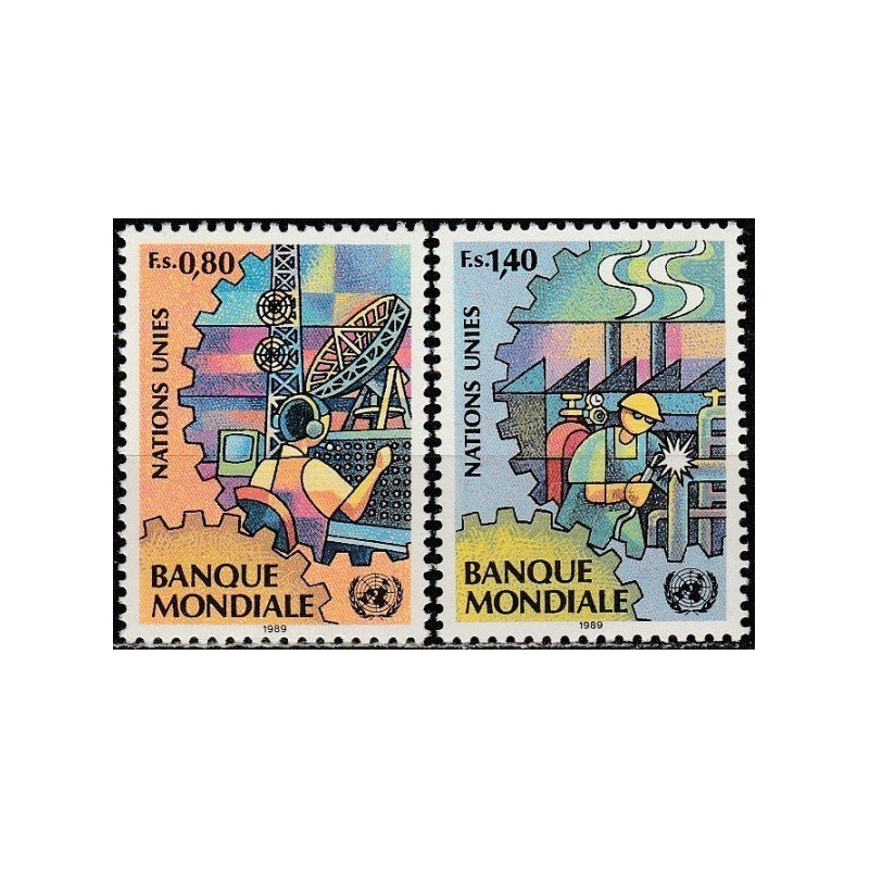 JT biuro Ženevoje pašto ženklai (1989). Pasaulio Bankas