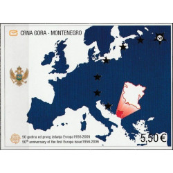 Juodkalnija 2006. Europos žemėlapis, herbas (Europa serijos 50-metis)