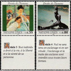 Jungtinės Tautos (Ženeva) 1989. Žmogaus teisių deklaracija (prancūzų k.)