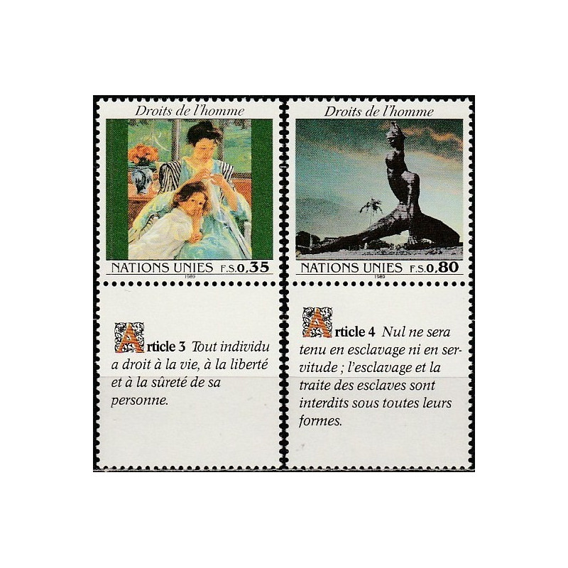 United Nations (Geneva) 1989. Human rights declaration (French text)