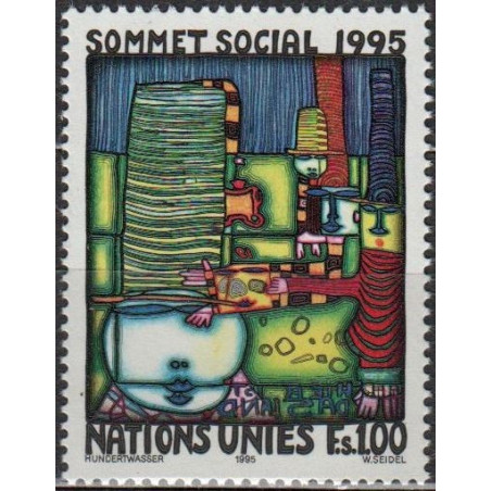 UN Office at Geneva stamps (1995) for sale. Social development