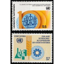 JT biuro Vienoje pašto ženklai (1981). Ekonominė pagalba