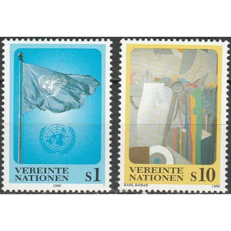 JT biuro Vienoje pašto ženklai (1996). Jungtinės tautos