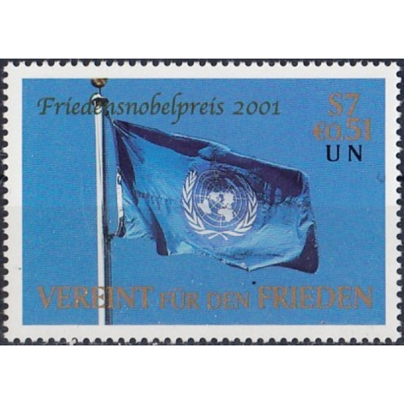 UN Office at Vienna stamps (2001) for sale. Nobel Prize for UNO