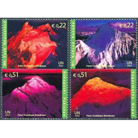JT biuro Vienoje pašto ženklai (2002). Kalnai