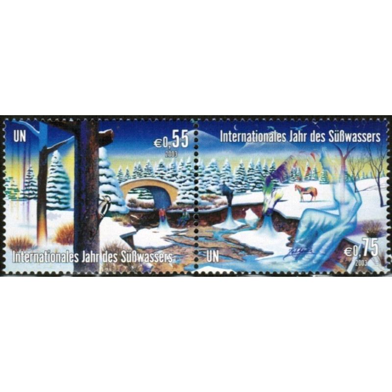 JT biuro Vienoje pašto ženklai (2003). Gėlo vandens ištekliai