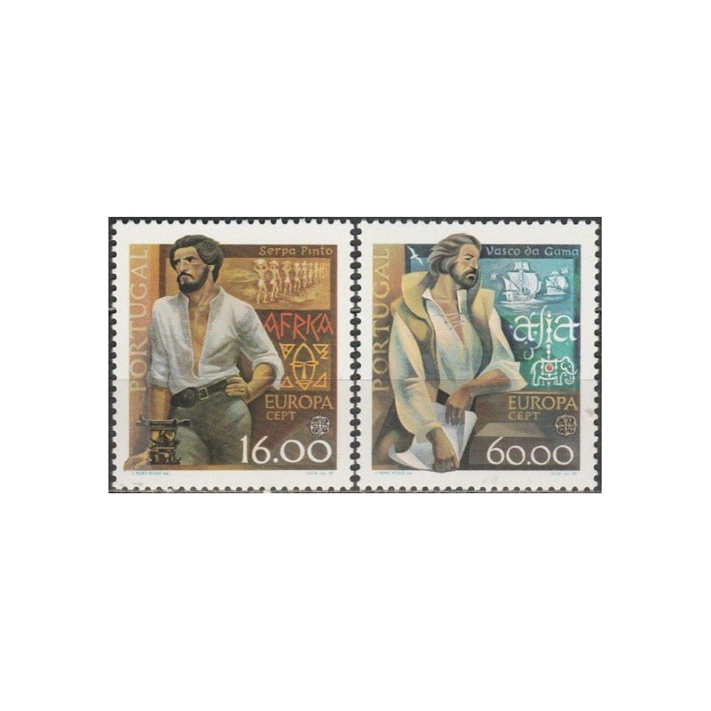 Portugalijos pašto ženklai (1980). Žymūs žmonės: keliautojai