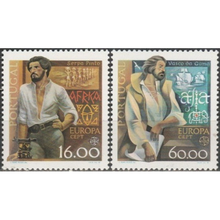 Portugalijos pašto ženklai (1980). Žymūs žmonės: keliautojai