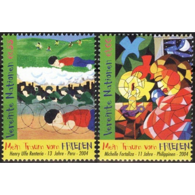 JT biuro Vienoje pašto ženklai (2004). Pasaulinė taikos diena