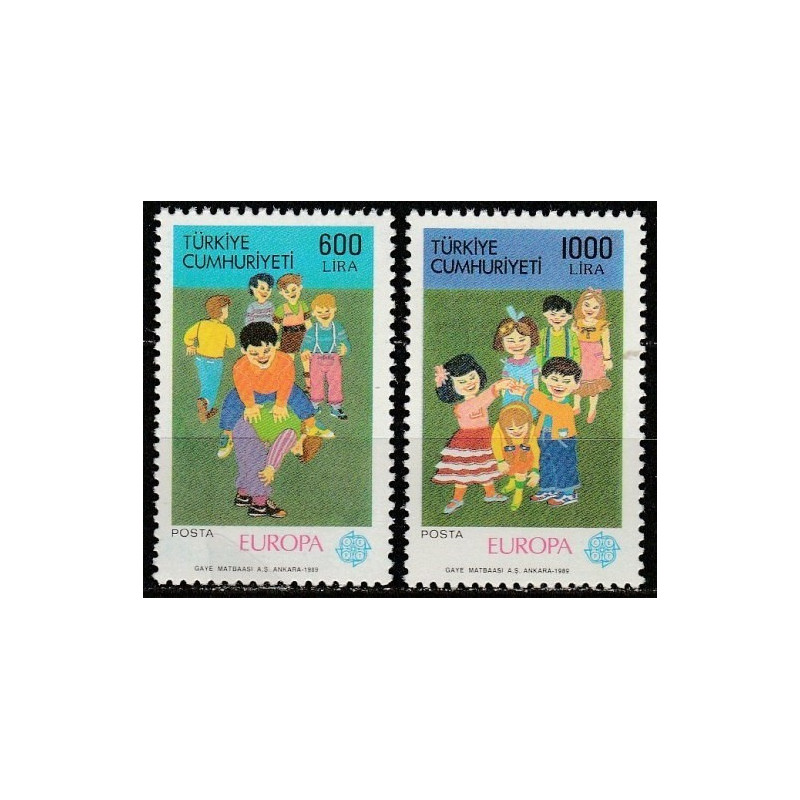 Turkijos pašto ženklai (1989). Vaikų žaidimai