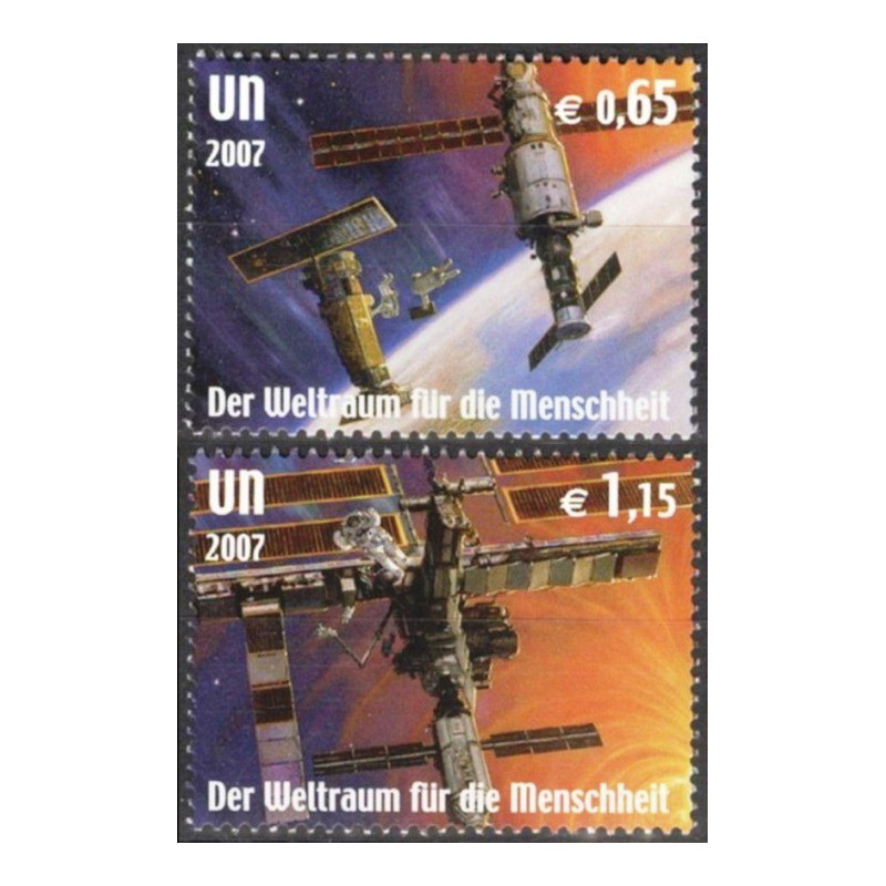 UN Office at Vienna stamps (2007) for sale. Space exploration