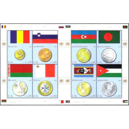 UN Office at Vienna stamps (2010) for sale. National flags and coins