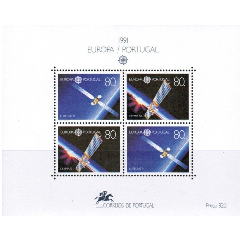 Portugalijos pašto ženklai (1991). Europos kosmoso tyrinėjimai