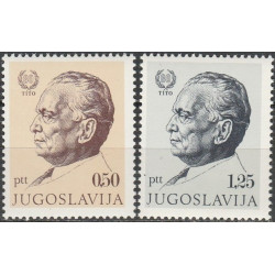 Jugoslavijos pašto ženklai (1972). Prezidentas Tito