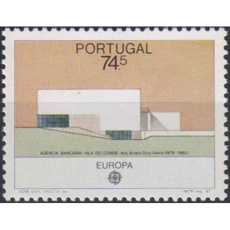 Portugalijos pašto ženklai (1987). Modernioji architektūra