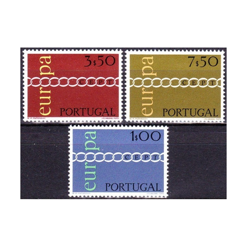 Portugalijos pašto ženklai (1971) - Fantastiškos Europa ženklų kainos‎