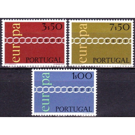 Portugalijos pašto ženklai (1971) - Fantastiškos Europa ženklų kainos‎