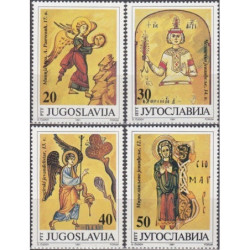 Jugoslavija 1991. Religiniai paveikslai (rankraščių miniatiūros)