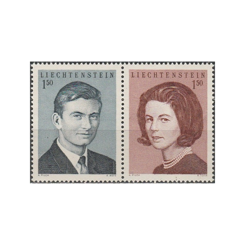 Lichtenšteino pašto ženklai (1967). Princo vestuvės