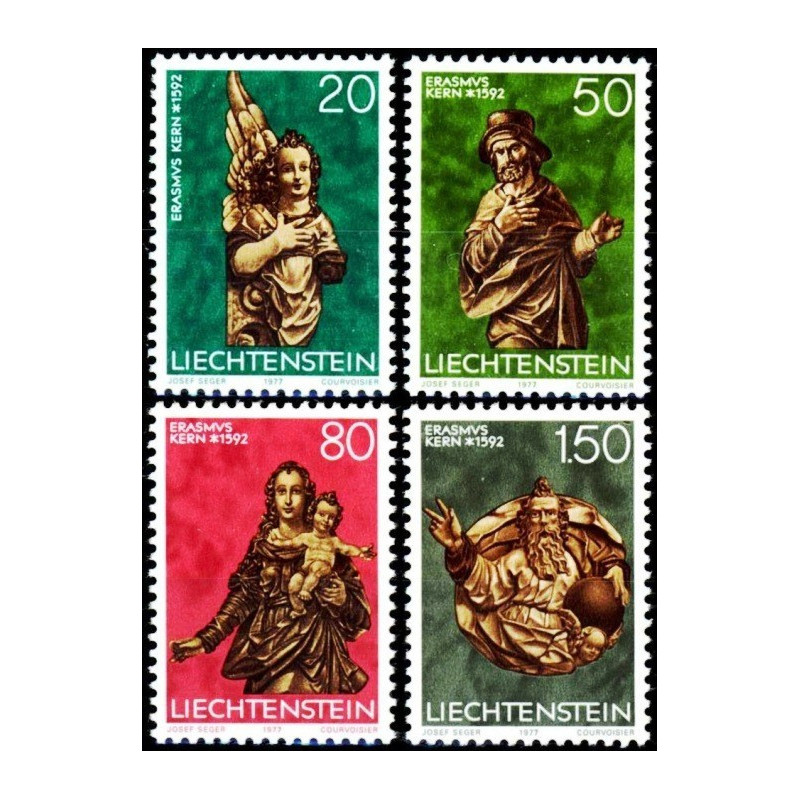 Lichtenšteino pašto ženklai (1977). Kalėdos (skulptūros)